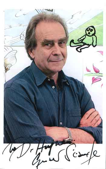 Gerald Scarfe 'Pink' doodle and autograph