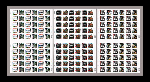 Beatles Stamps - Full Sheet of Each - 1st day of issue
